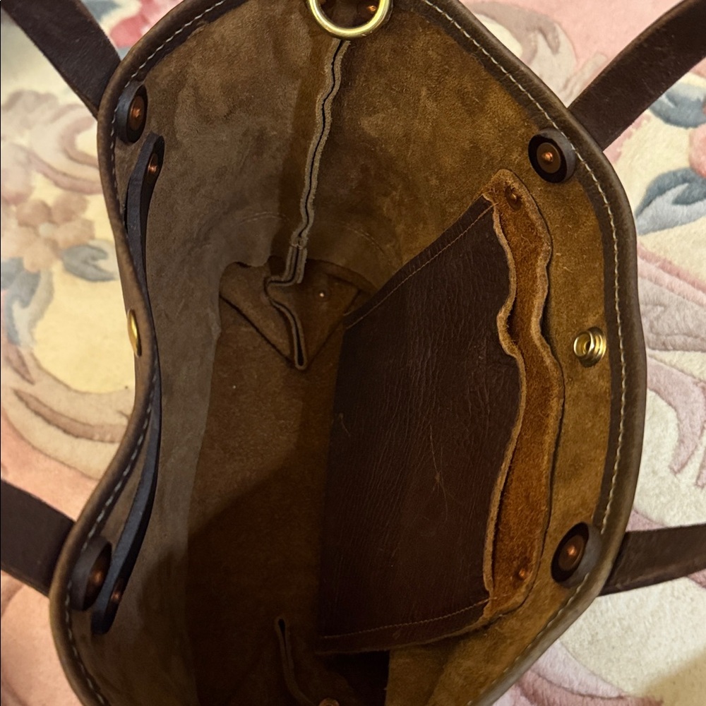 Brown Leather Tote Bag - Picture 3 of 7